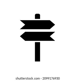 gráfico vectorial de ilustración de madera de signo de mano izquierda y derecha