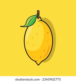 Illustration vector graphic of lemon fresh lemon juice 