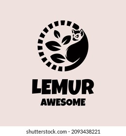 Ilustración vectorial gráfico de Lemur, bueno para el diseño del logo