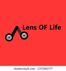 Illustration vector graphic of lens of life best for tech logo