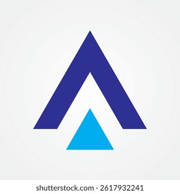 Ilustración Vector gráfico de la letra A. Bueno para el diseño del logotipo, como empresa, marca, etc.