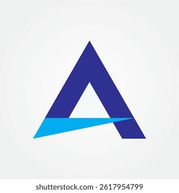 Ilustración Vector gráfico de la letra A. Bueno para el diseño del logotipo, como empresa, marca, etc.