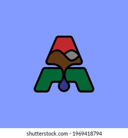 Illustration vector graphic of letter A abstract logo . good for icon , company logo ,apps , etc.