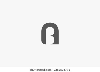 Illustration vector graphic of letter B modern negative space. Good for logo