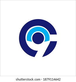 Illustration vector graphic of letter C9 icon logo template design