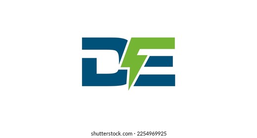 Vektorgrafik des Buchstabens DE elektrisch