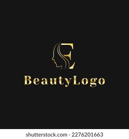 ilustración vector gráfico letra e lujo diseño de logotipo de belleza de lujo