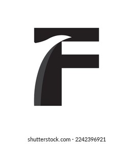 illustration vector graphic of letter falcon logo icon.