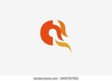 Illustration vector graphic of letter A flame. Good for logo