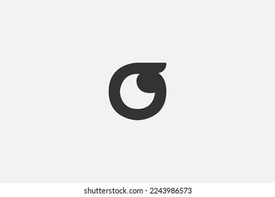 Illustration vector graphic of letter G and eye. Good for logo