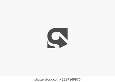 Illustration vector graphic of letter G and arrow. Good for logo