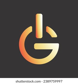 Illustration vector graphic of Letter G Push Button Logo