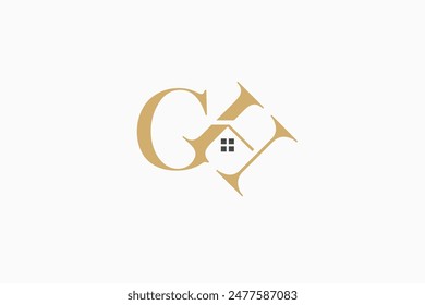 Illustration vector graphic of letter GH home. Good for logo