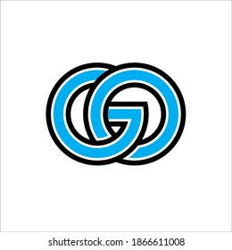 Illustration vector graphic of letter GO icon logo template design