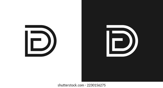 illustration vector graphic of letter  initials DC 