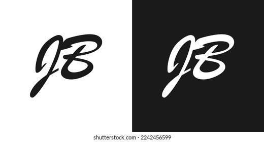 illustration vector graphic of letter JB