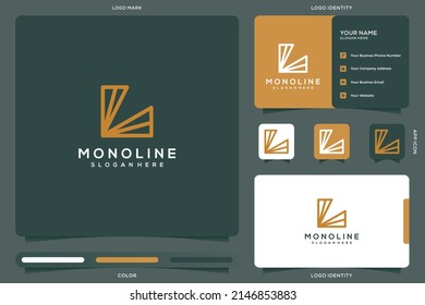 illustration vector graphic of letter L logo design