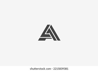 Illustration vector graphic of letter A or LA or LAI logo.