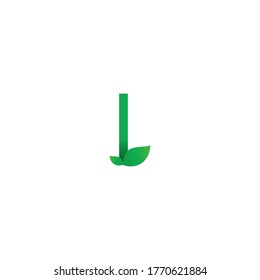 Illustration Vector Graphic of I Letter Leaf. Perfect to use for Nature Company