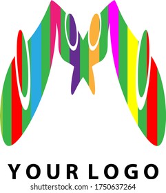 Illustration vector graphic of Letter A logo, With rainbow colors. good for your personal logo or business