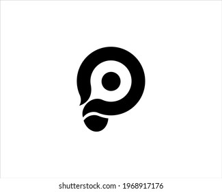 Illustration vector graphic letter logo p of consulting,    company, businesses and the like