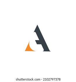 illustration vector graphic of the letter A logo design template