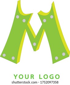 Illustration vector graphic of Letter M logo, simple logo with beautiful colors. good for your personal logo or business