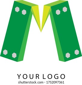 Illustration vector graphic of Letter M logo, simple logo with beautiful colors. good for your personal logo or business