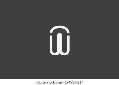 Gráfico vectorial de ilustración de la letra M y la letra N. Bueno para el logotipo