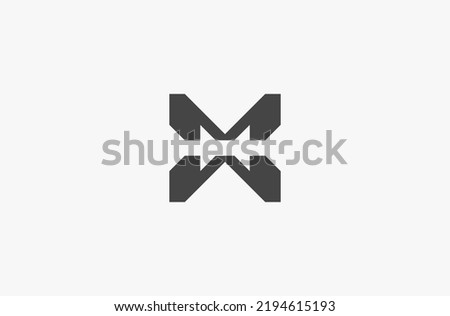 Illustration vector graphic of letter M and letter W. Masculin and modern style. Good for logo