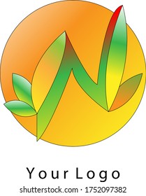 Ilustración vectorial gráfico del logotipo de la letra N, logotipo simple con colores hermosos. bien para su logotipo o negocio personal