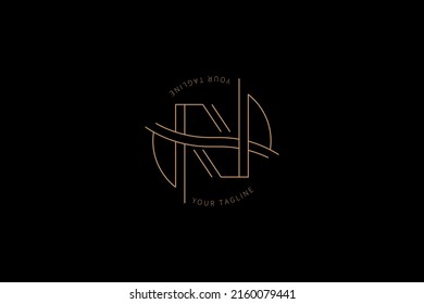 Illustration vector graphic of letter N,good for your business logo