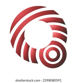 Illustration vector graphic of Letter O Eccentric Logo