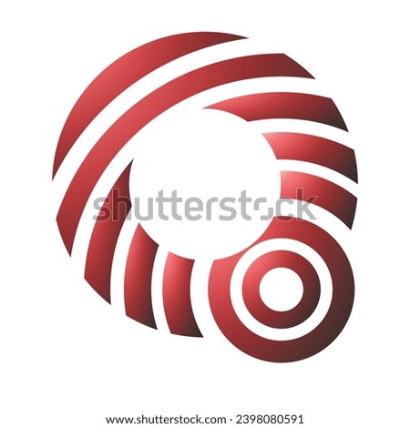 Illustration vector graphic of Letter O Eccentric Logo