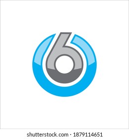 Illustration vector graphic of letter O6 icon logo template design