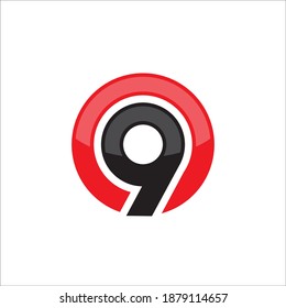 Illustration vector graphic of letter O9 icon logo template design