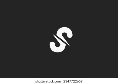Illustration vector graphic of letter S sport geometric. Good for logo