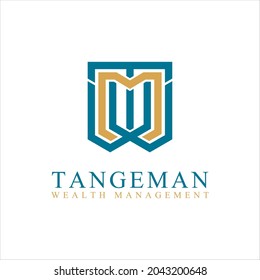 Illustration Vektorgrafik von Letter T W M. Gut für Vermögensverwaltung, Finanzberater, Rechnungslegung