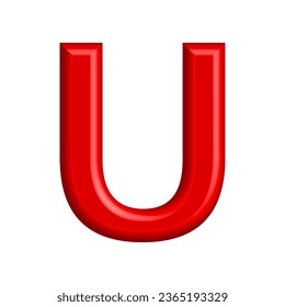 Gráfico vectorial de ilustración de diseño de letra U