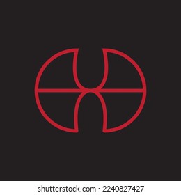 illustration vector graphic of letter UN and double C.