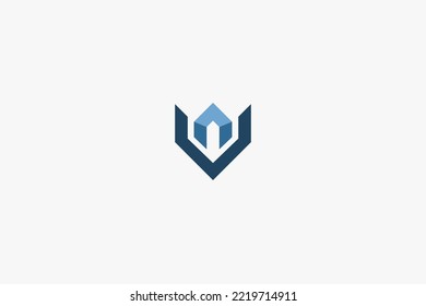 Illustration vector graphic of letter V and home. Good for real estate logo