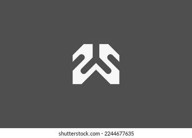 Illustration vector graphic of letter W luxury. Good for logo