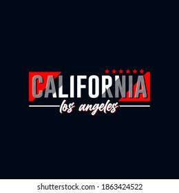 Illustration vector graphic of lettering, california los angeles, for t-shirts design, clothing, hoodies.