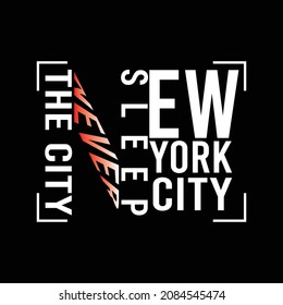 illustration vector graphic of lettering typography new york city design perfect for tshirt apparel and background print distro fashion