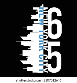 illustration vector graphic of lettering typography new york city building design perfect for tshirt apparel and background print logo