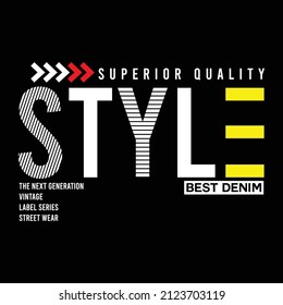 ilustración vector gráfico de tipografía mejor denim diseño de estilo de calidad superior perfecto para ropa de camiseta y logotipo de impresión de fondo