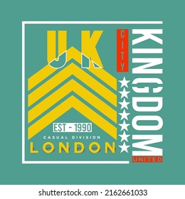 illustration vector graphic of lettering typography london united kingdom design apparel and background print logo