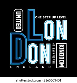 illustration vector graphic of lettering typography london design apparel and background print logo