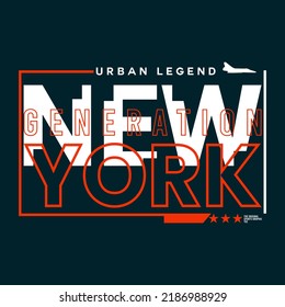 illustration vector graphic of lettering typography new york city design tshirt apparel and background print logo