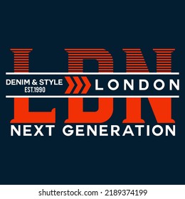 illustration vector graphic of lettering typography london design tshirt apparel and background print logo